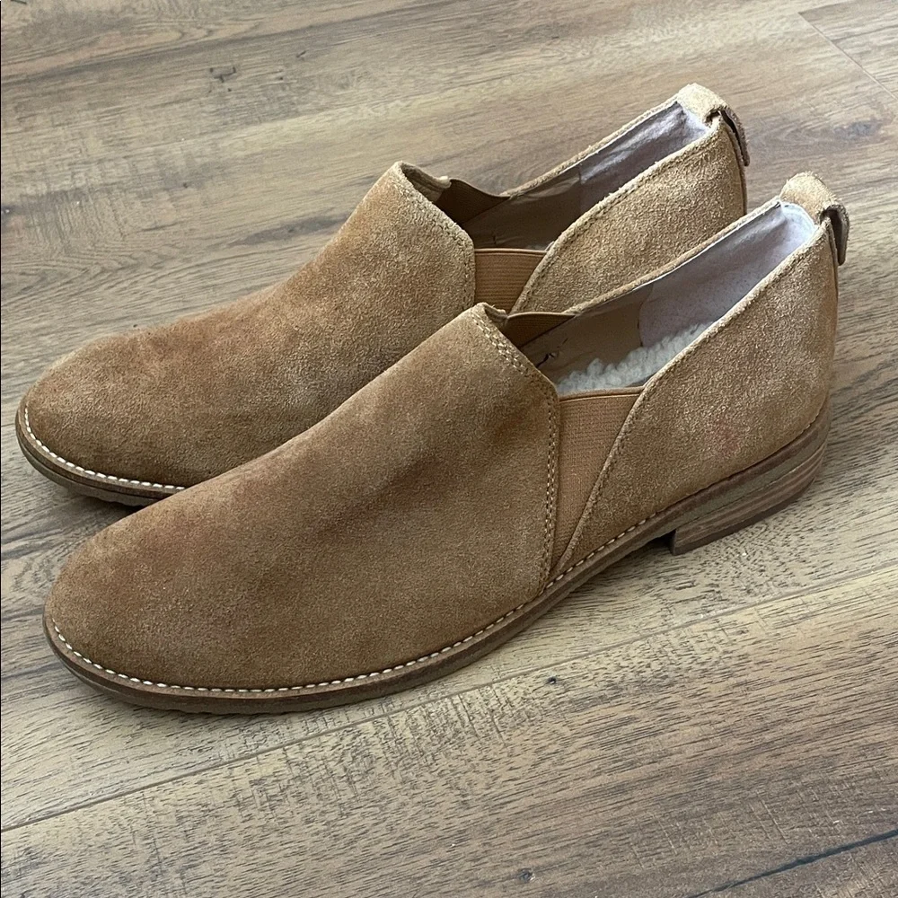 Franco Sarto Sherpa Lined Loafers Size 10